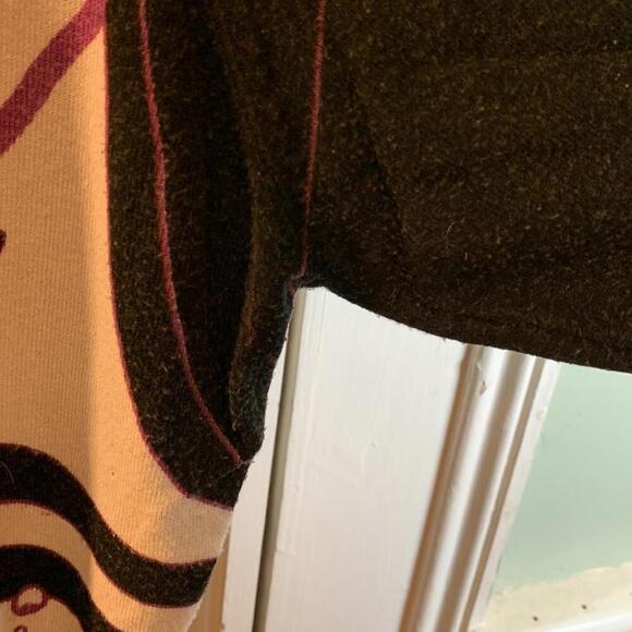 🍁Pierre New York purple black n white sweater shirt 1X - Picture 9 of 11